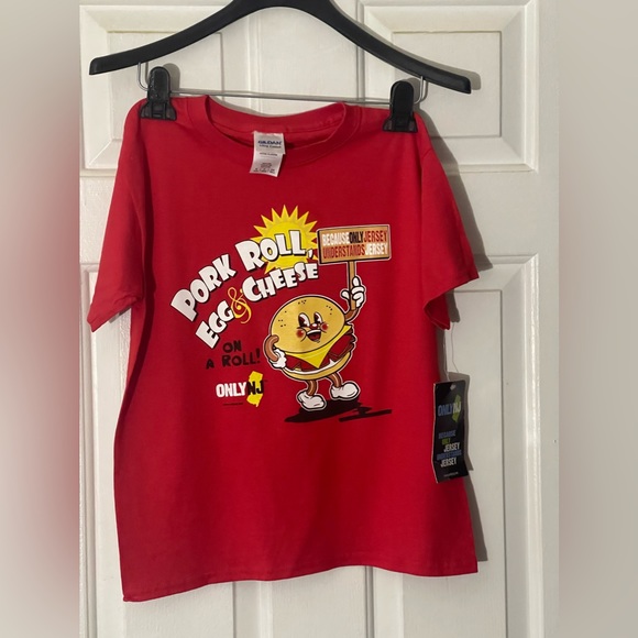 HTF ! New Jersey Pork Roll Youth Tee New ! - Picture 1 of 4